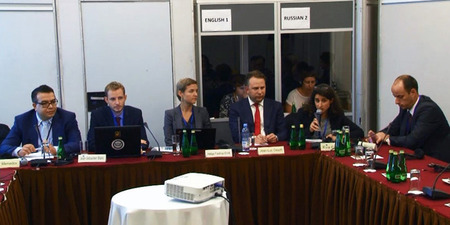 Panel debate during the OSCE meeting (photo: APT).